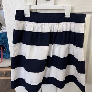 Banana Republic Navy and White Skirt